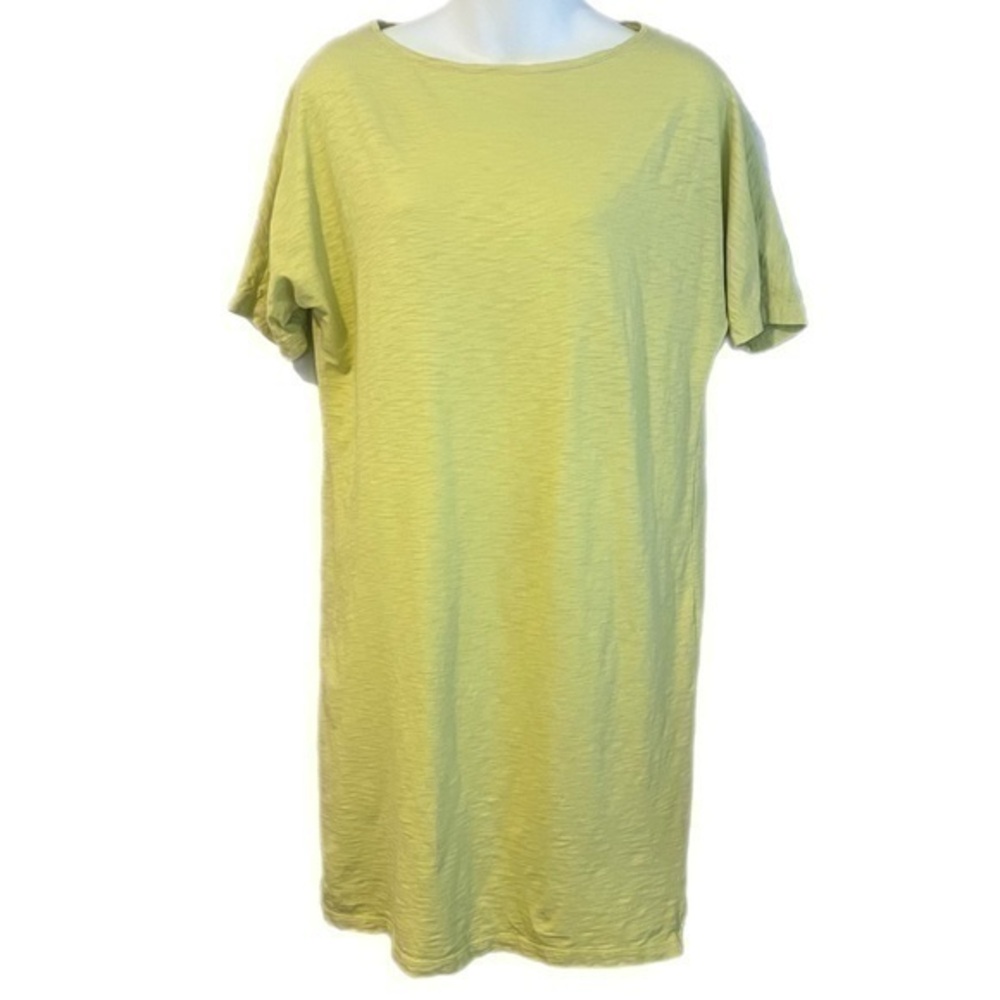 J Jill Lime Green T Shirt Dress